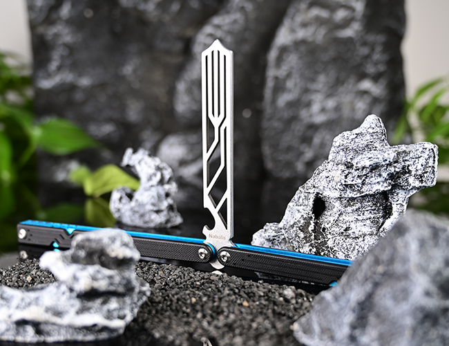 Nabalis Butterfly Knife With Bottle Opener/Dull Blade