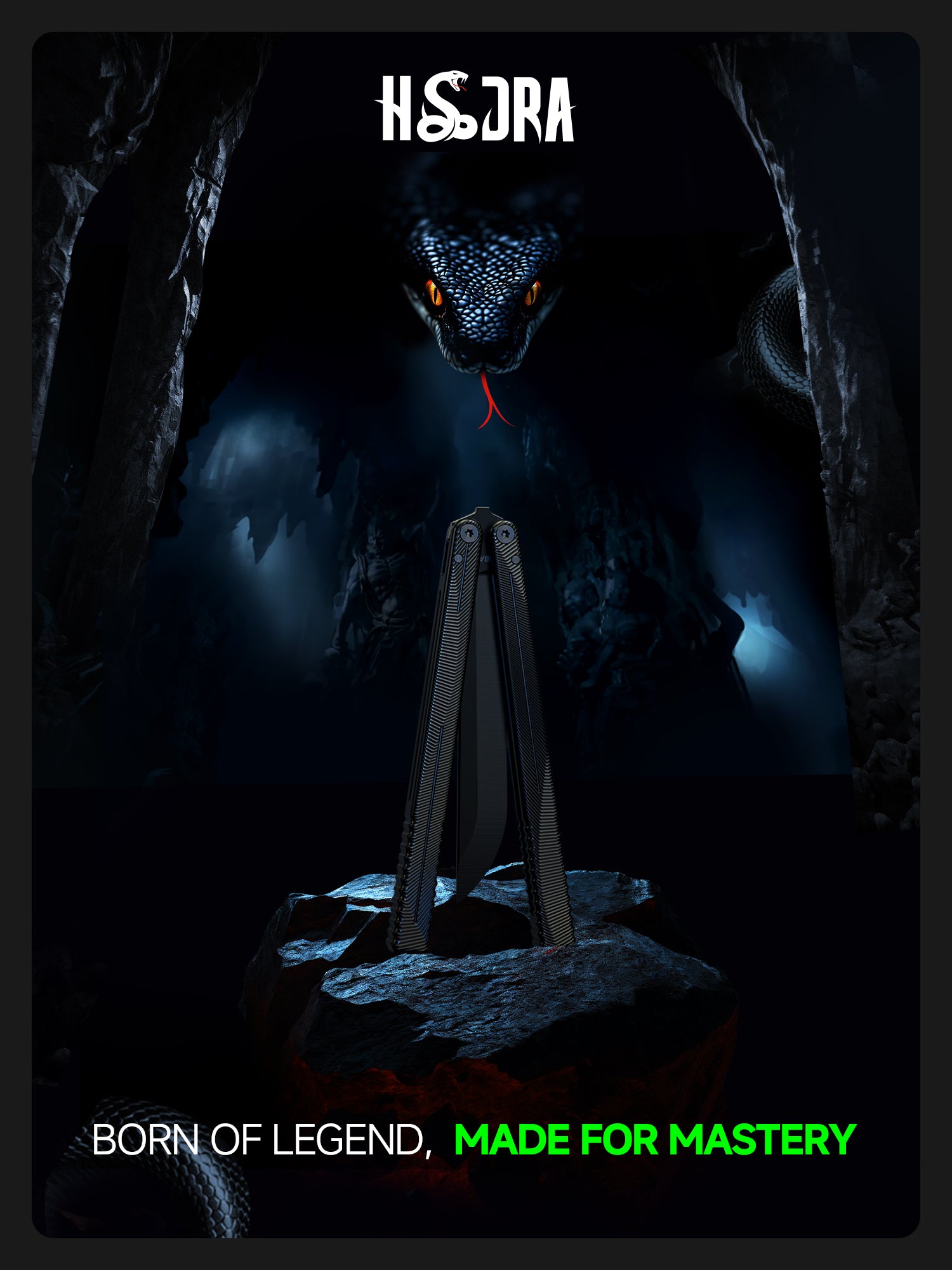 Hydra Trainer - With Tanto/Bowie Blade 7075 Aluminum