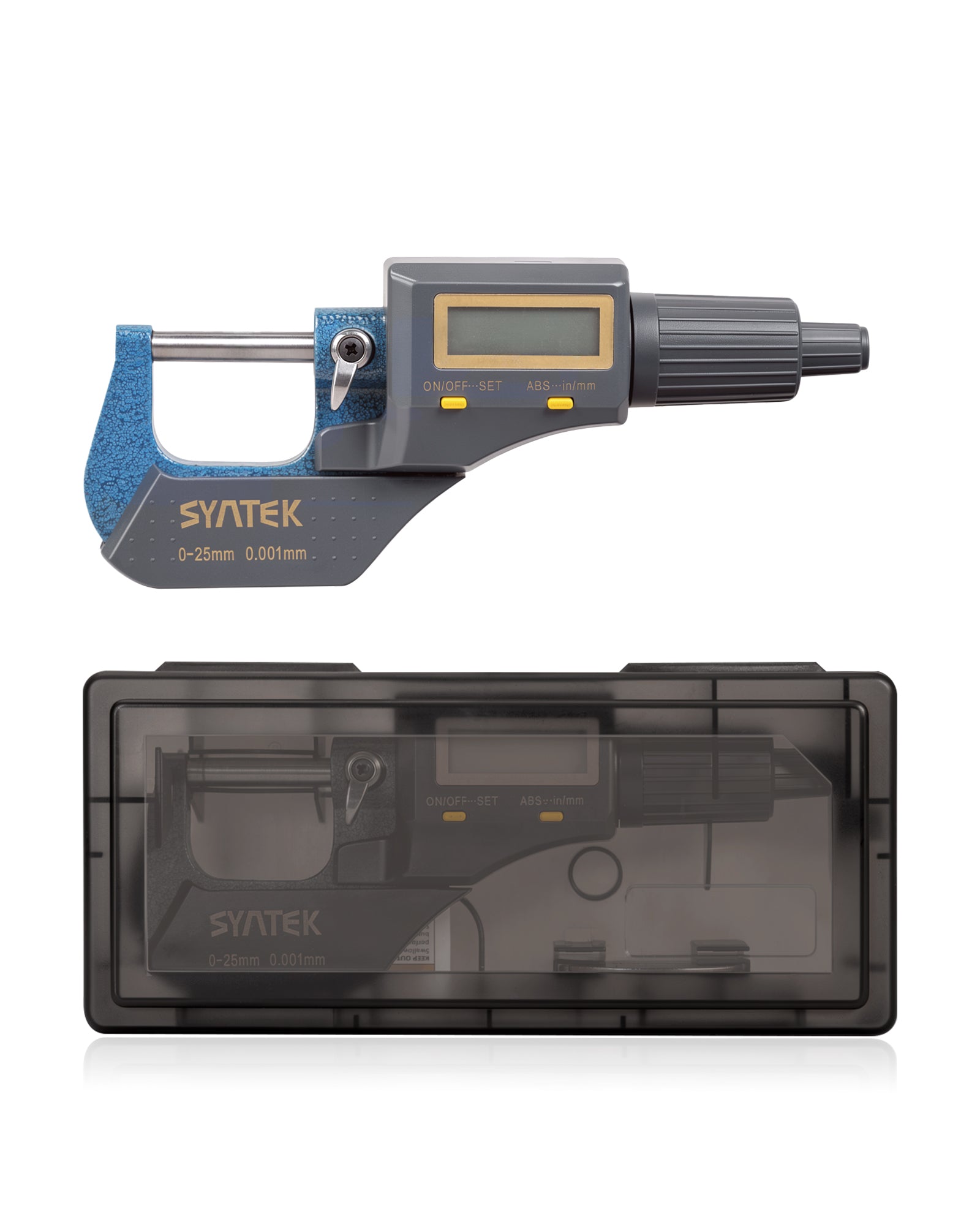 Digital Micrometer - 0.00005"/0.001mm Resolution ±0.0001"/0.002mm Accuracy