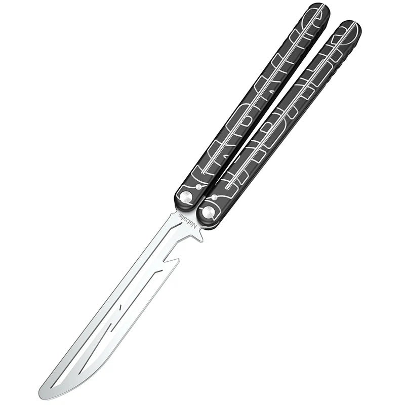 Nabalis Lightning training butterfly knife balisong-black
