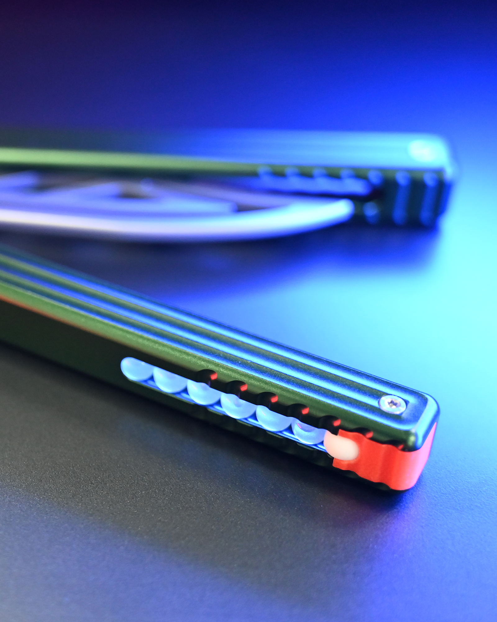 Nabalis Marble balisong butterfly knife trainer-handle