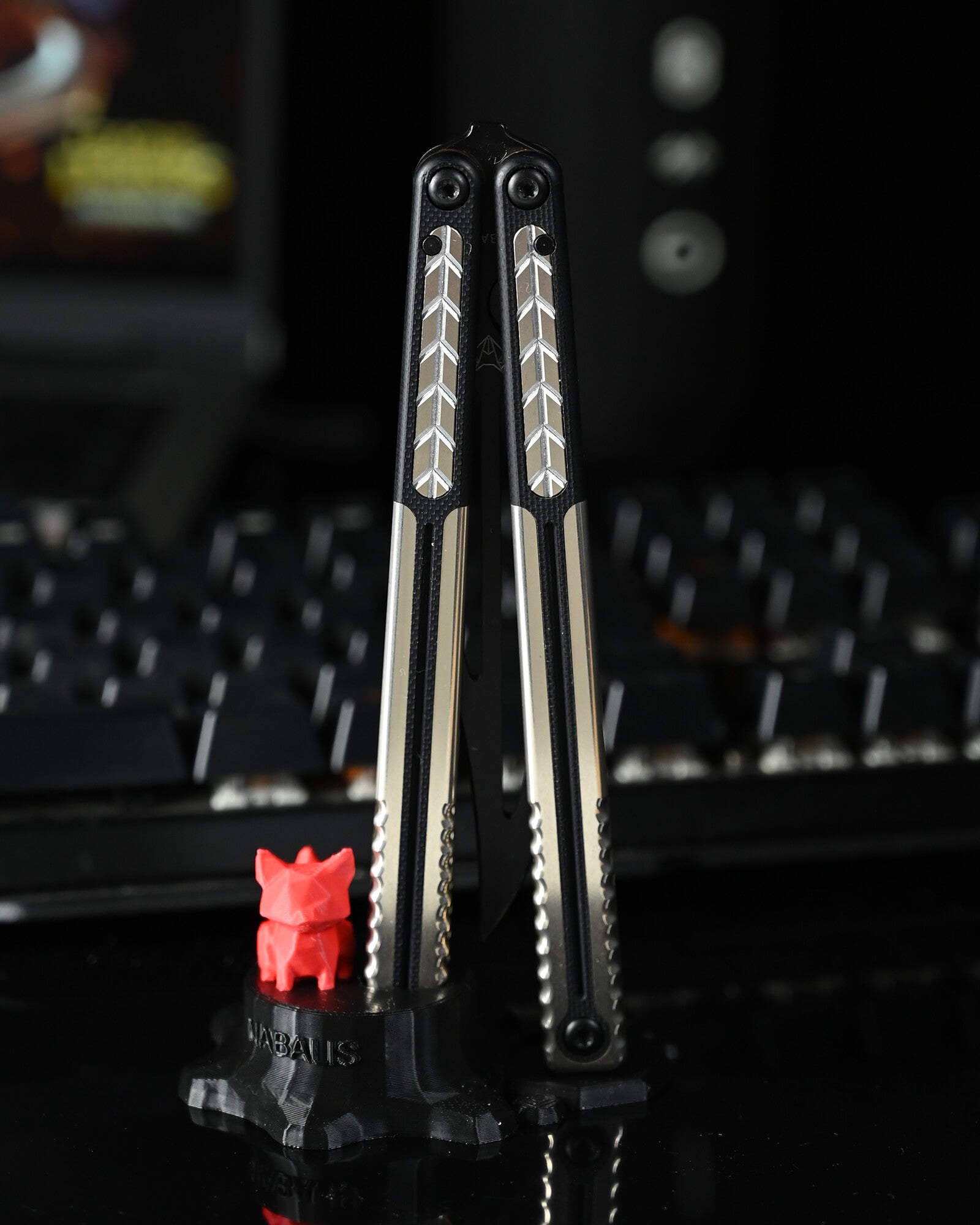 Nabalis Vulp Pro 버터플라이 나이프 트레이너 G10 & 7075 AL 핸들