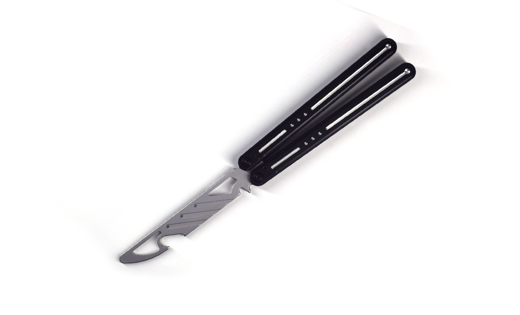 Discover Nabalis Fake Butterfly Knife Morse balisong