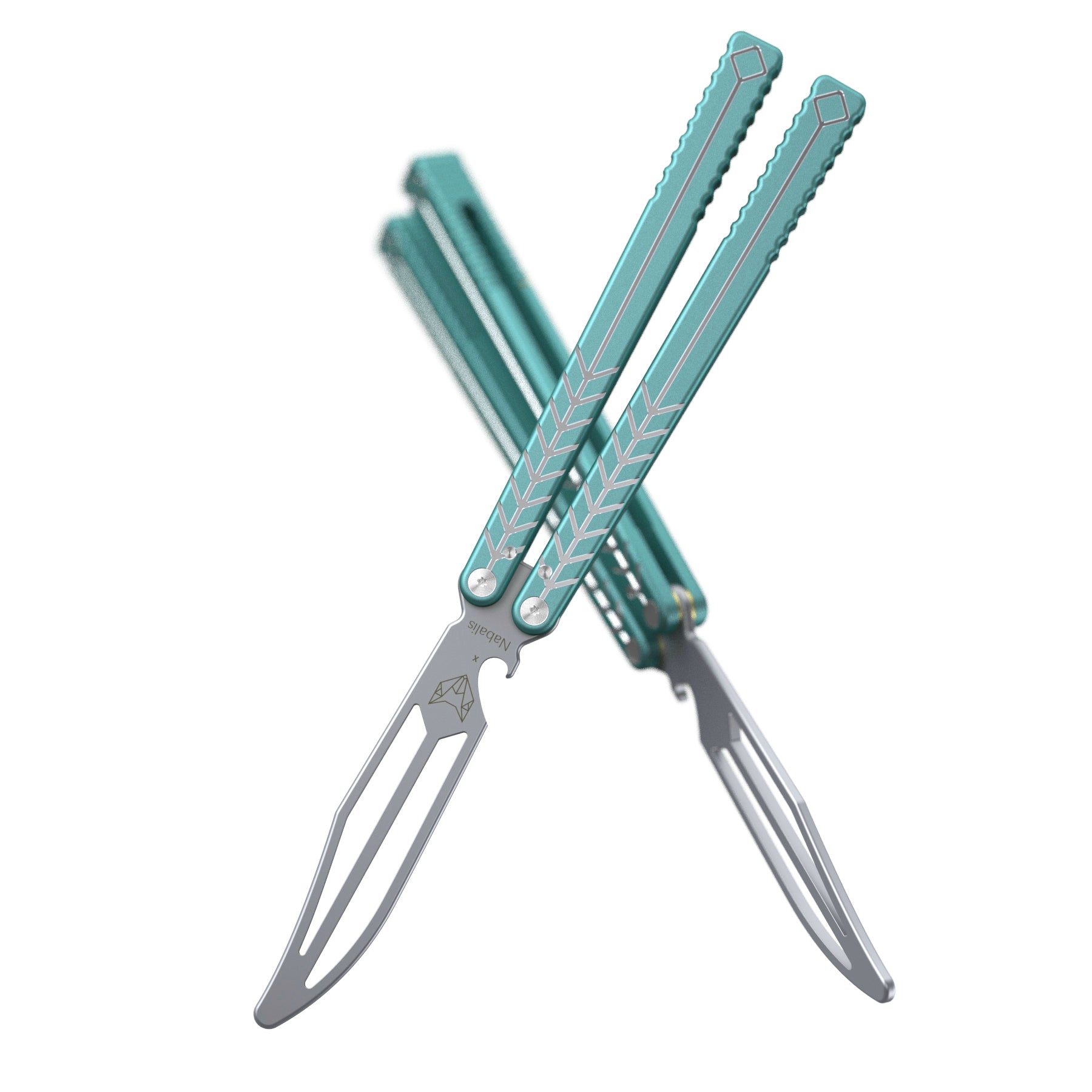 Nabalis Vulp Fake butterfly knife Teal