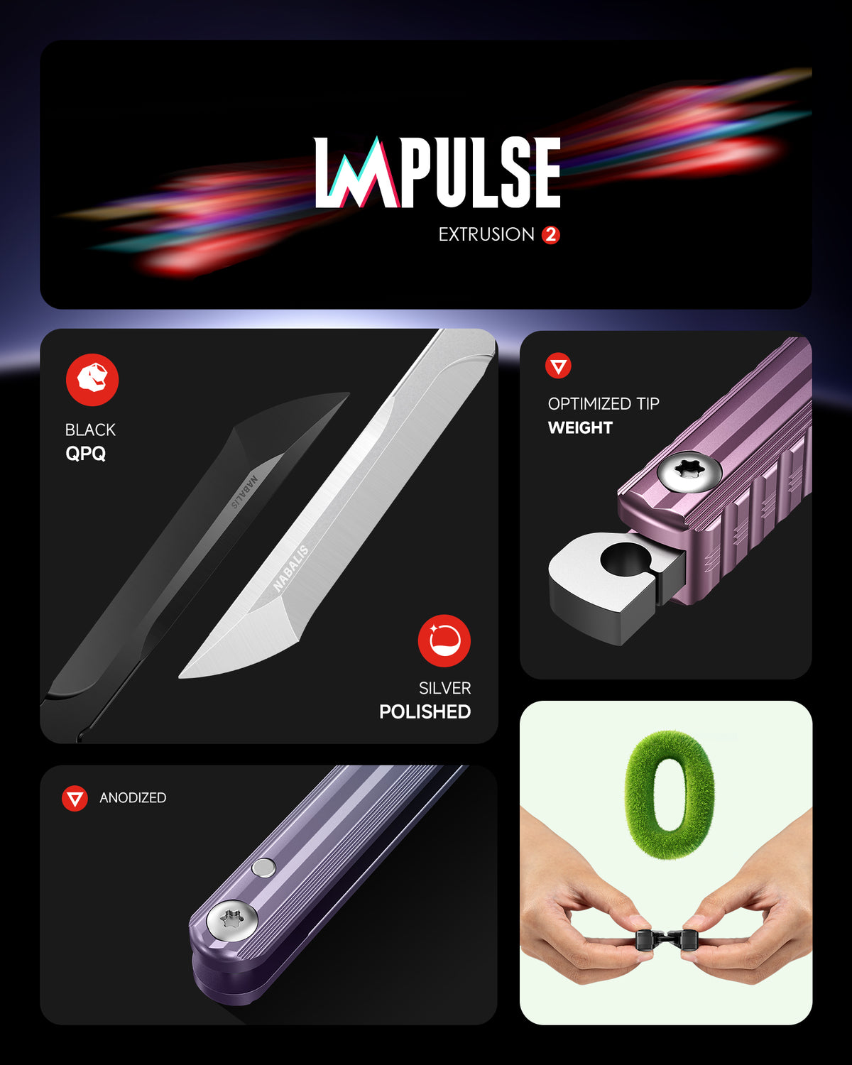 Nabalis the Extrusion 2 - Impulse Butterfly Knife Balisong Best ...