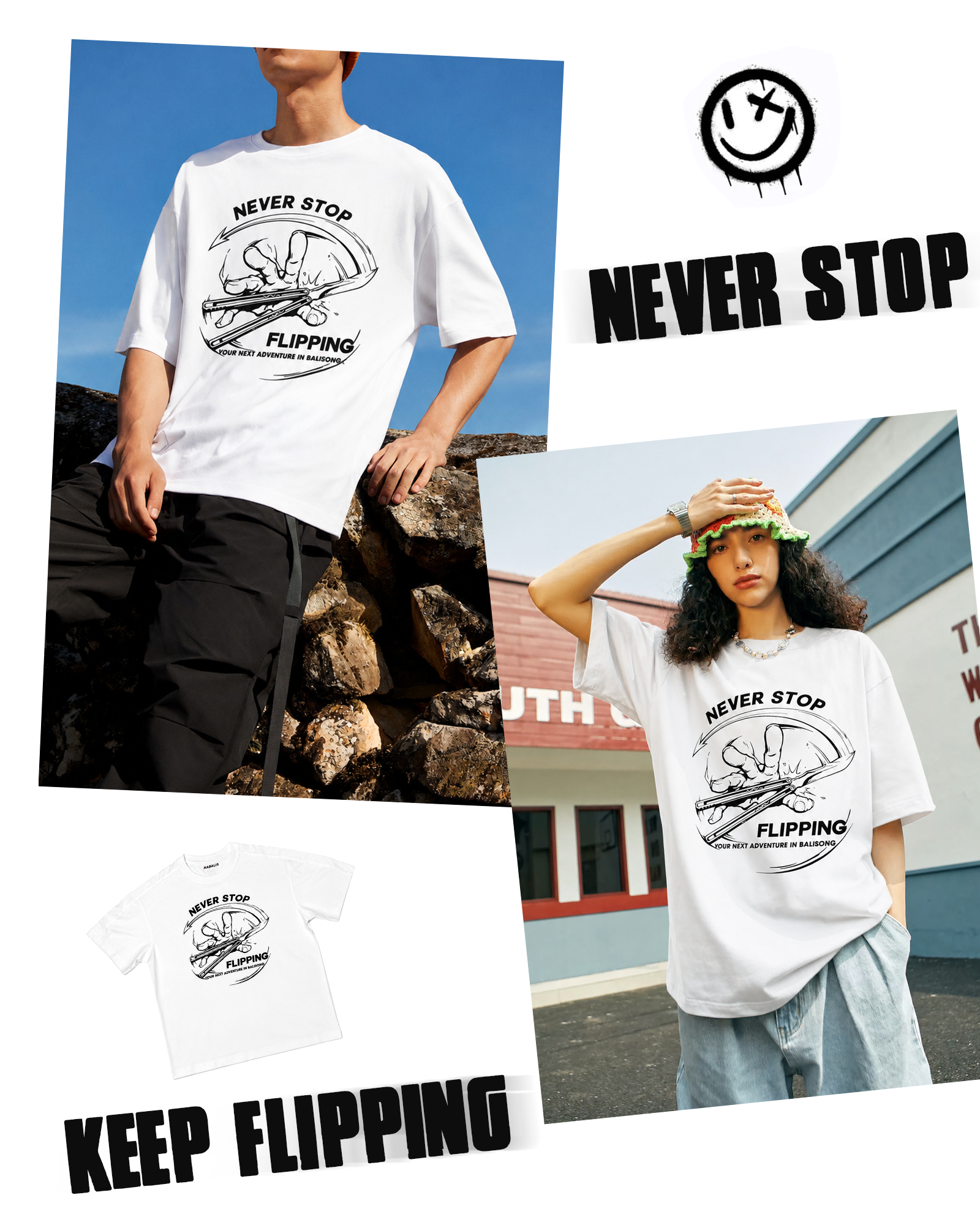 New Arrivals! Nabalis Canyon Logo Tee – Loose Fit Streetwear