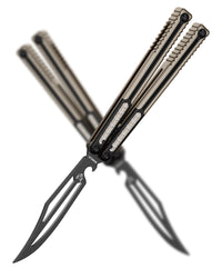 Nabalis Vulp Pro Balisong Butterrfly Knife Trainer G10 & 7075 AL Handle