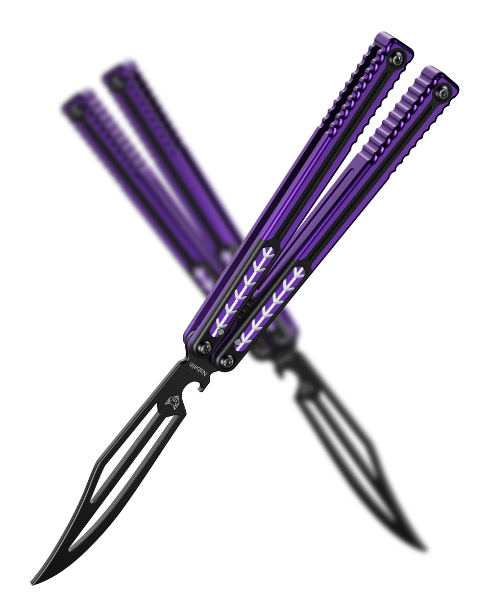 Nabalis Vulp Pro Balisong Butterrfly Knife Trainer G10 & 7075 AL Handle