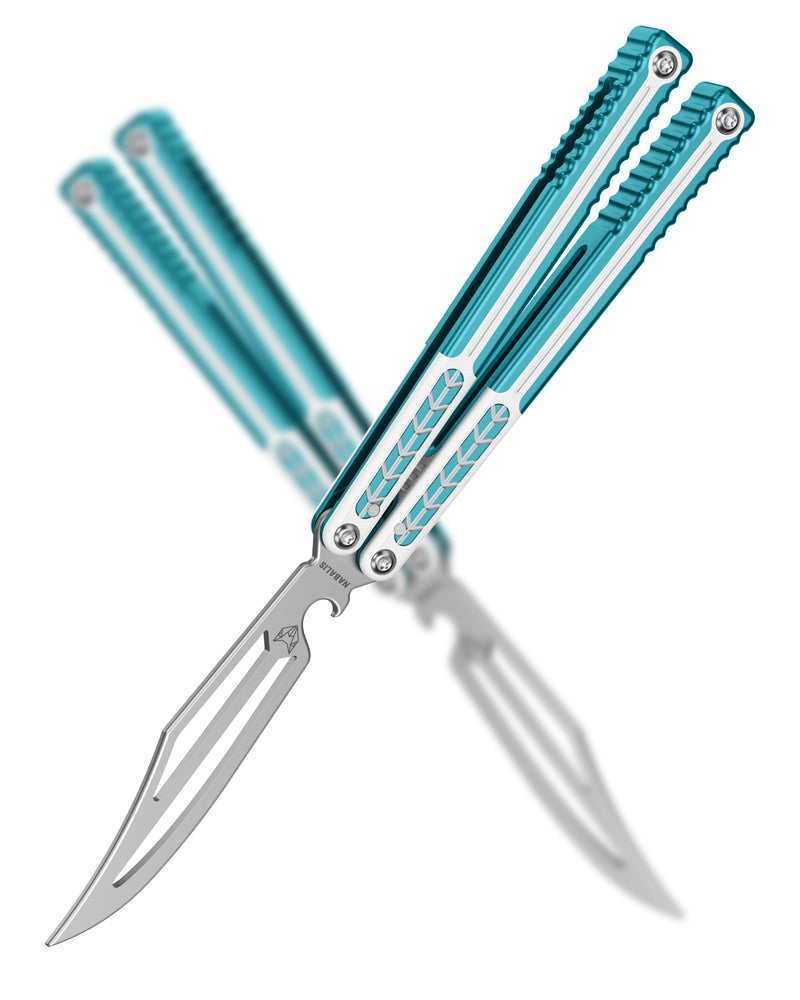 Nabalis Vulp Pro Balisong Butterrfly Knife Trainer G10 & 7075 AL Handle