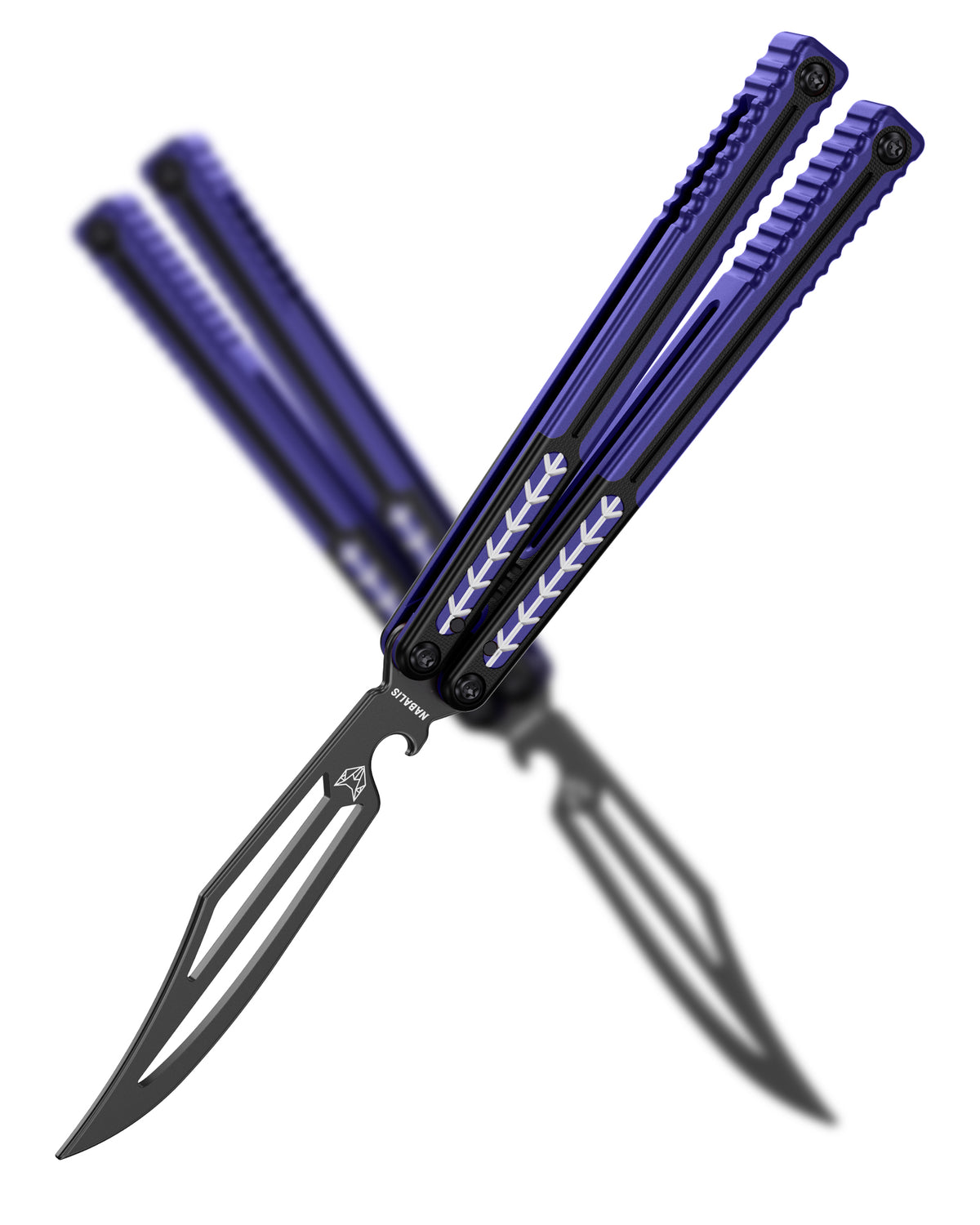Nabalis Vulp Pro Balisong Butterrfly Knife Trainer G10 & 7075 AL Handle