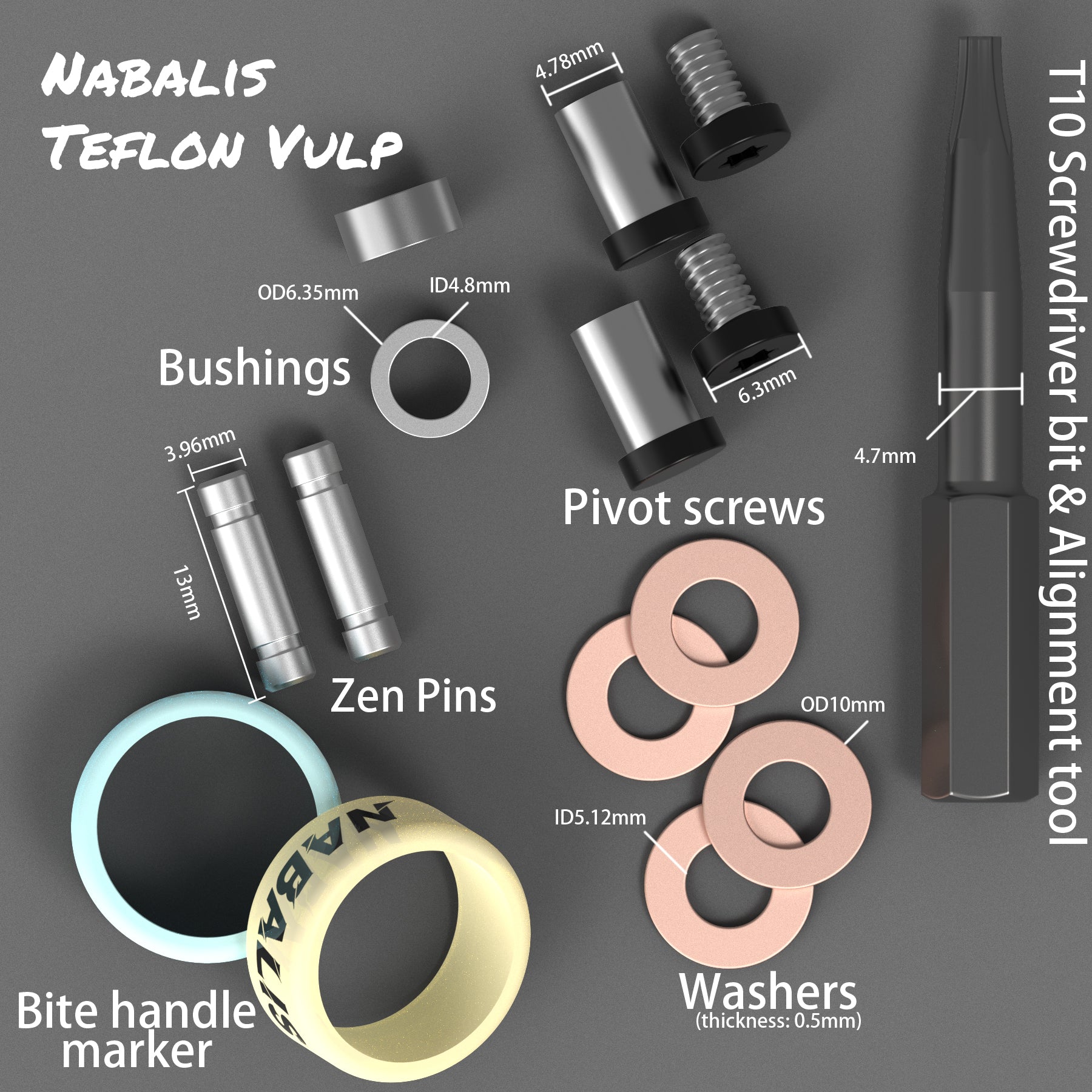 Teflon Vulp Hardware Kit