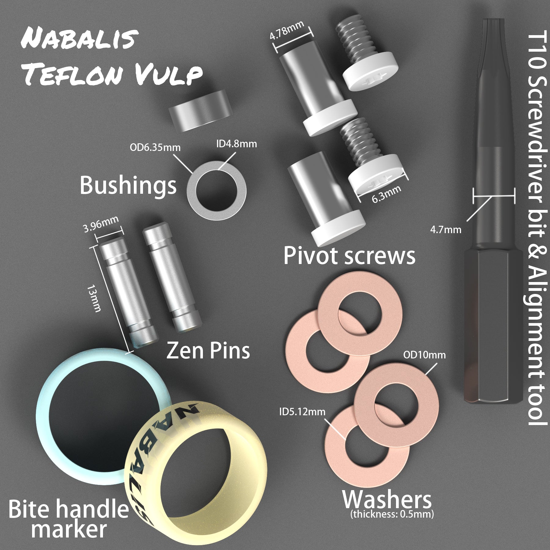 Teflon Vulp Hardware Kit